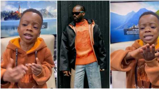 "Dis boy can sing": Video of little boy singing Adekunle Gold's new song 'party no dey stop' goes viral