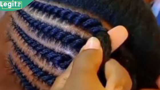 "I kuku love it": Hairstylist makes neat twisting on scalp, explains process in video, wows netizens