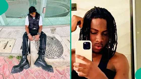 Nigerian mum laments over son's new physique after 4 months at gym, voice note trends