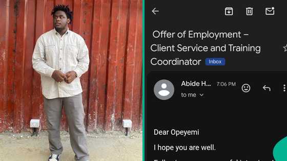 Man who bagged international job displays letter of appointment he received