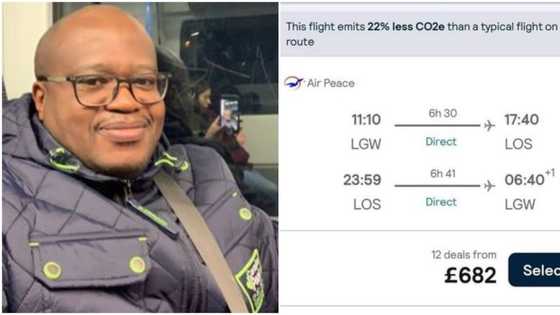 Man abroad reacts to Air Peace flight ticket for London to Lagos: "Na to come Naija every weekend o"