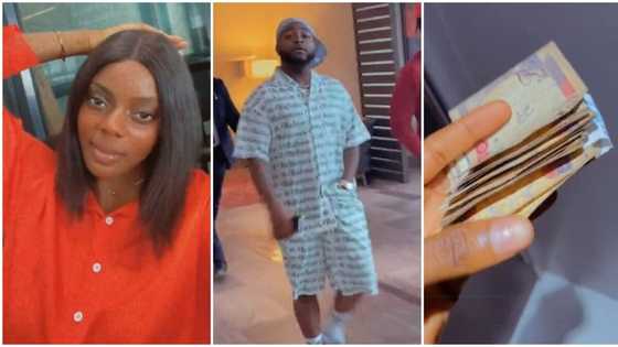 "I see Dangote, get free money": Lady who works at airport posts free cash and sweet food she got from people