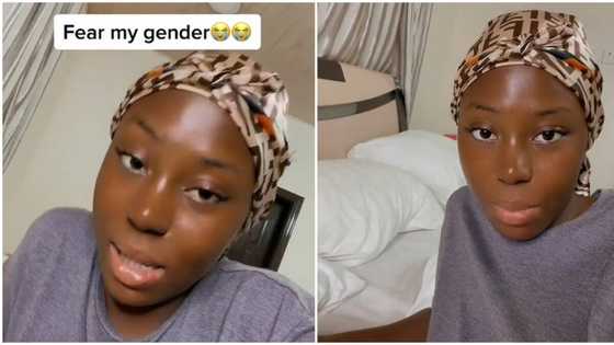 "Come and be going": Lady stylishly chases girlfriend who wanted to stay too long in her man's house