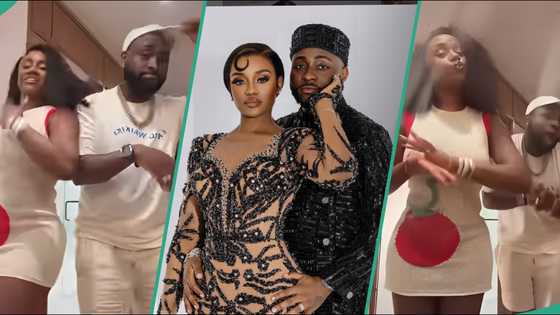 Davido rushes to cover Chioma during dance video, fans react: “My Idolo block view”