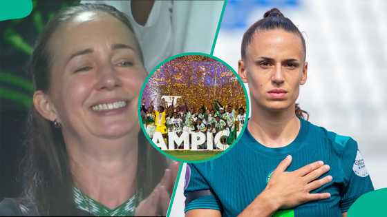 Emotional scene as mum breaks down in tears after Super Falcons WAFCON win, video