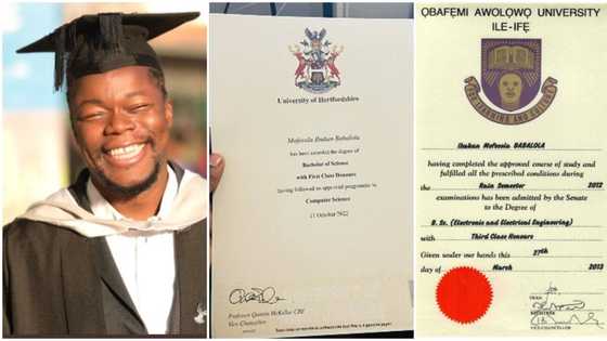 "Tell us the story": Nigerian student who made 3rd class in OAU moves abroad, graduates with first class