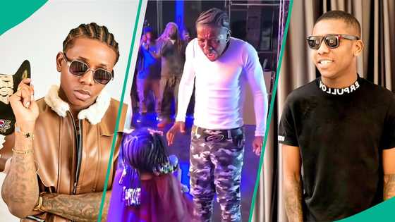 Small Doctor Gets Emotional as Daughter Surprises Him on Stage at Agege Concert