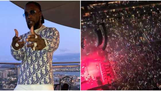 "Beyond breakfast Burna is a goat": AY shares video of full arena, huge crowd as singer performs in Atlanta