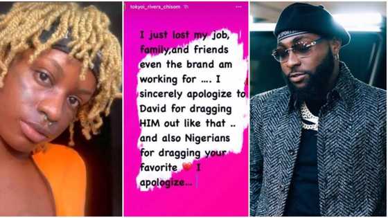 “I’ve lost my job, family, friends”: Nigerian lady who claimed Davido got her pregnant tenders public apology