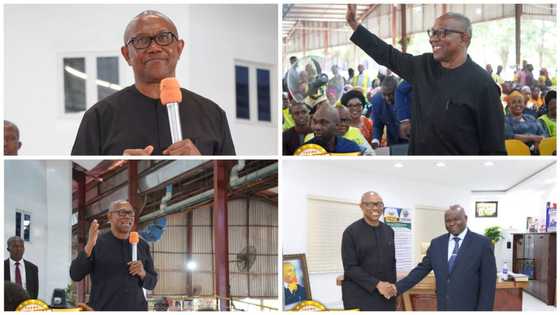 Photos emerge as Peter Obi makes surprise appearance at The Lord’s Chosen Crusade, Nigerians react