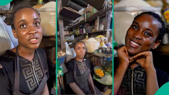 Pretty lady selling foodstuffs at market goes viral as men rush to send her money: “Find her for me”