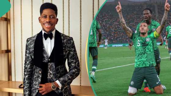 AFCON 2023 final: Moses Bliss shows off rare victory dance moves ahead of Nigeria's possible win