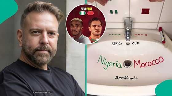 AFCON 2025: Oyibo man uses tennis eggs to predict Morocco vs Nigeria semi-final, video trends