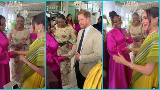 Jackie Appiah hangs out with Prince Harry and wife Meghan Markle in Nigeria, lovely video drops