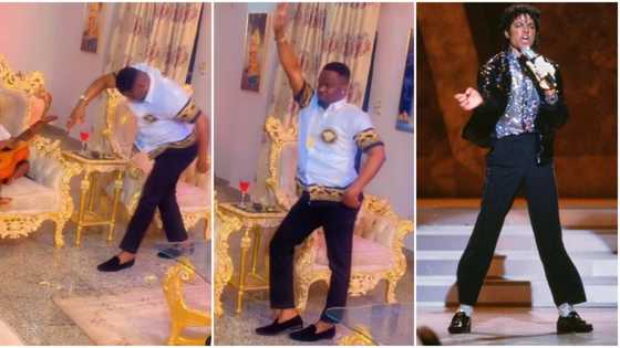 “I don suffer for movie business”: Zubby Michael imitates Michael Jackson, moonwalks as Ebube Obi sings