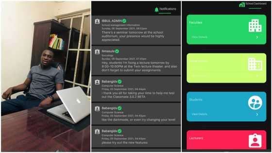 21-year-old Nigerian man creates smart app that enables lecturers communicate with students without boards