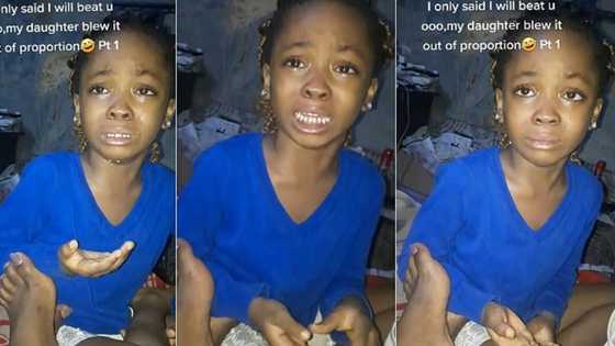 "Do you want me to die?" Dramatic little girl asks mother in tearful video as mum threatens to beat her