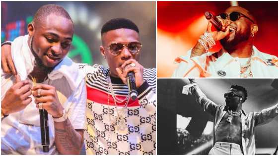 Wizkid and Davido stand feet away from each other inside Ghana club, singers refuse to mingle, video emerges
