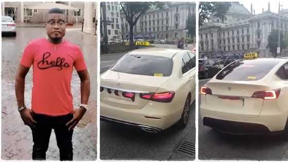 "Tesla, Mercedes Benz used for taxi": Man living abroad records video of expensive cars waiting for passengers