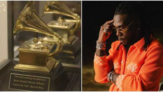 2baba shares photo of Burna Boy's Grammy award, says it's a dream come true