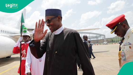 Video shows moment Buhari gifted northern musician dollars: "First time in history"