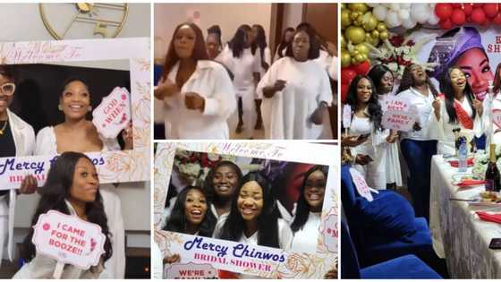 "Bridal shower before devil became event planner": Photos, videos from Mercy Chinwo's shower get fans gushing