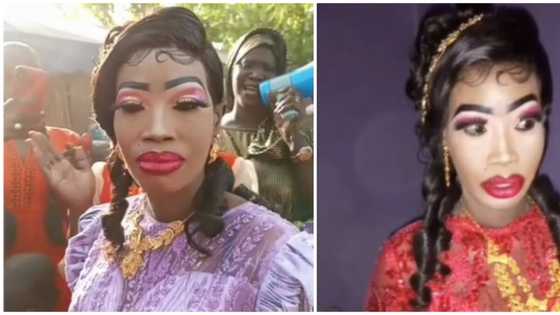 Makeup gone wrong: Mixed reactions as bride sports bold look for her wedding