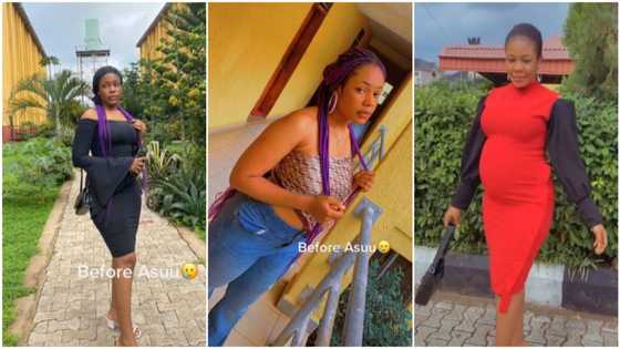 ASUU: Nigerian lady who was single before strike gets married & pregnant, shares transformation video