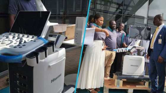 Nana Ama McBrown donates ultrasound machine, TV sets to the University Of Ghana Medical Centre