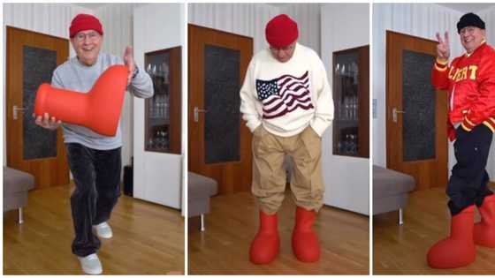 Grandpa makes netizens fall in love with MSCHF Astro boots: "He ate these, you can’t lie"