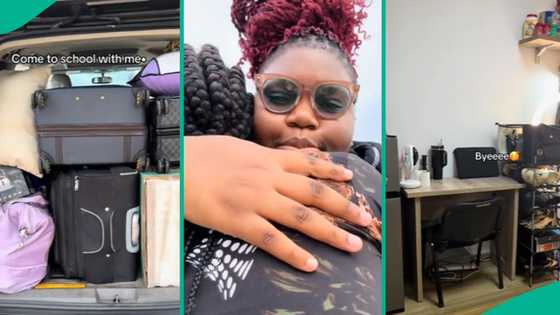 Nigerian student buys fridge, pots as she goes to school, shows off beautiful hostel room