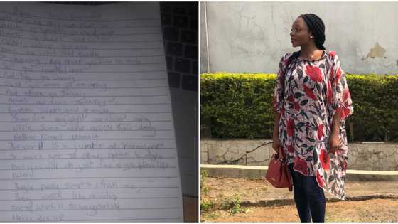 Brilliant Nigerian girl surprises female school teacher with beautiful 'personal' poem