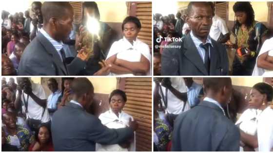 "This is cult marriage": Drama as bride frowns and refuses to hug groom, folds her hands, video goes viral