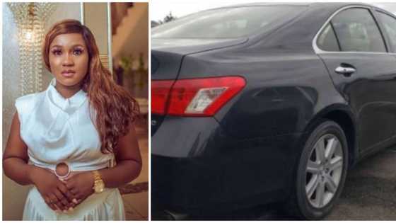 Nollywood actress Urennaya Juliet celebrates acquiring a new car, shares photo