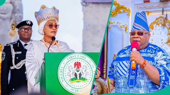 Mutane sun yi mamaki da Uwargidan Tinubu ta 'kunyata' gwamna a bainar jama'a