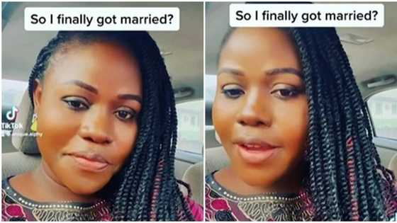 "I'm now madam of the house": Lady rejoices greatly after getting married, video of her celebration goes viral