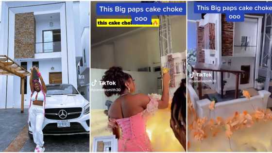 “Zero fugazi”: Video as Papaya Ex cuts her housewarming cake that is exact replica of her duplex, fans react