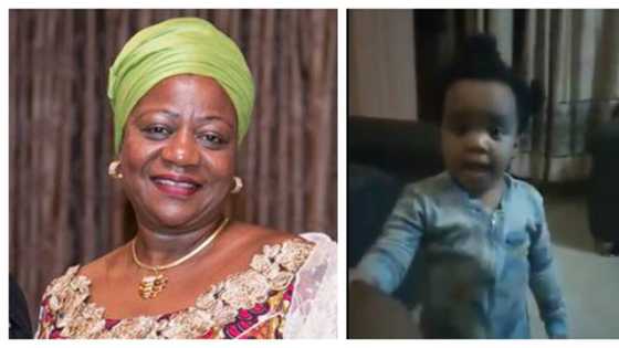 Buhari's aide shares adorable video of cute baby singing Nigeria's anthem