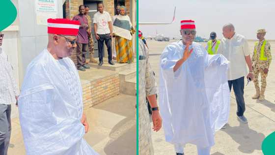 Ana tsakar rikicin sarauta da hawan Sallah, Kwankwaso ya dura Kano da tawagarsa