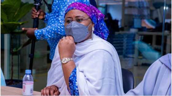 BREAKING: History made as Aisha Buhari visits Senate chambers, mission revealed