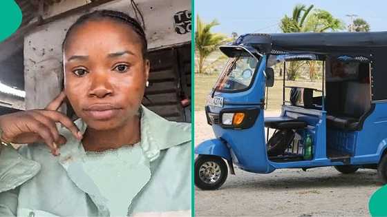 Nigerian lady fears being called 'bad luck' for being only passenger in keke, prays in video