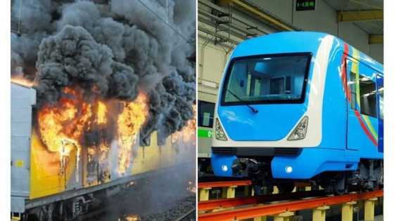 Newly launched Lagos Blue Rail Line not destroyed by fire, LAMATA says