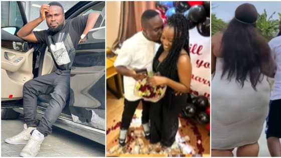 Why she get small 'yansh'? Reactions as skit maker Sir Balo proposes to longtime lover, sweet video hits IG
