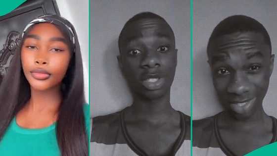 Nigerian boy uses sister's phone to make apology video to girlfriend, funny reactions trail clip