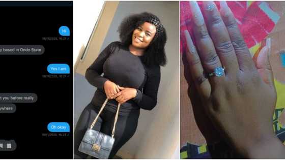 How it began vs how it's going: Lady gets engaged to man who slid into her DM, many react as adorable photos go viral