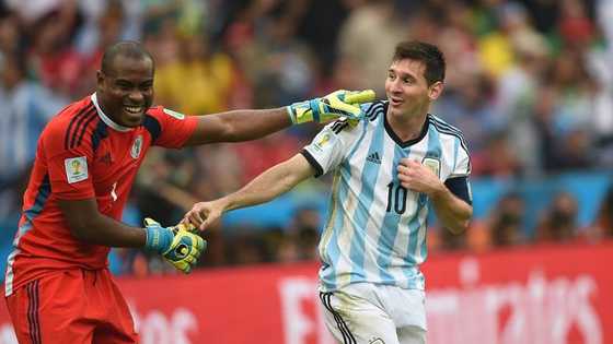 What Super Eagles legend did to Messi 7 years ago to find out if Barcelona star is human resurfaces online