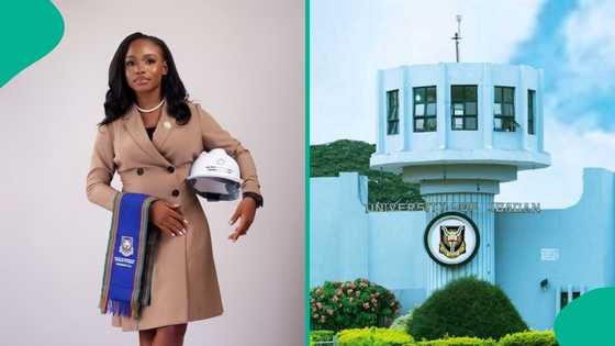 Pretty University of Ibadan student bags first class in engineering and celebrates in grand style