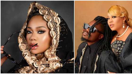 Toyin Lawani puts her massive baby bump on display in adorable videos with hubby Segun Wealth