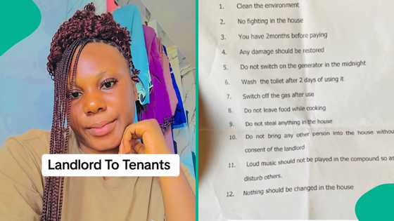 Nigerian landlord gives 12 laws his tenants must not break, prints it on paper and hands to them