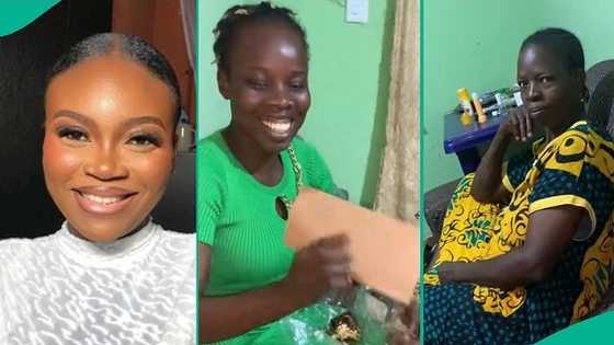 Video shows moment lady announced her pregnancy to in-laws at home, their reactions go viral